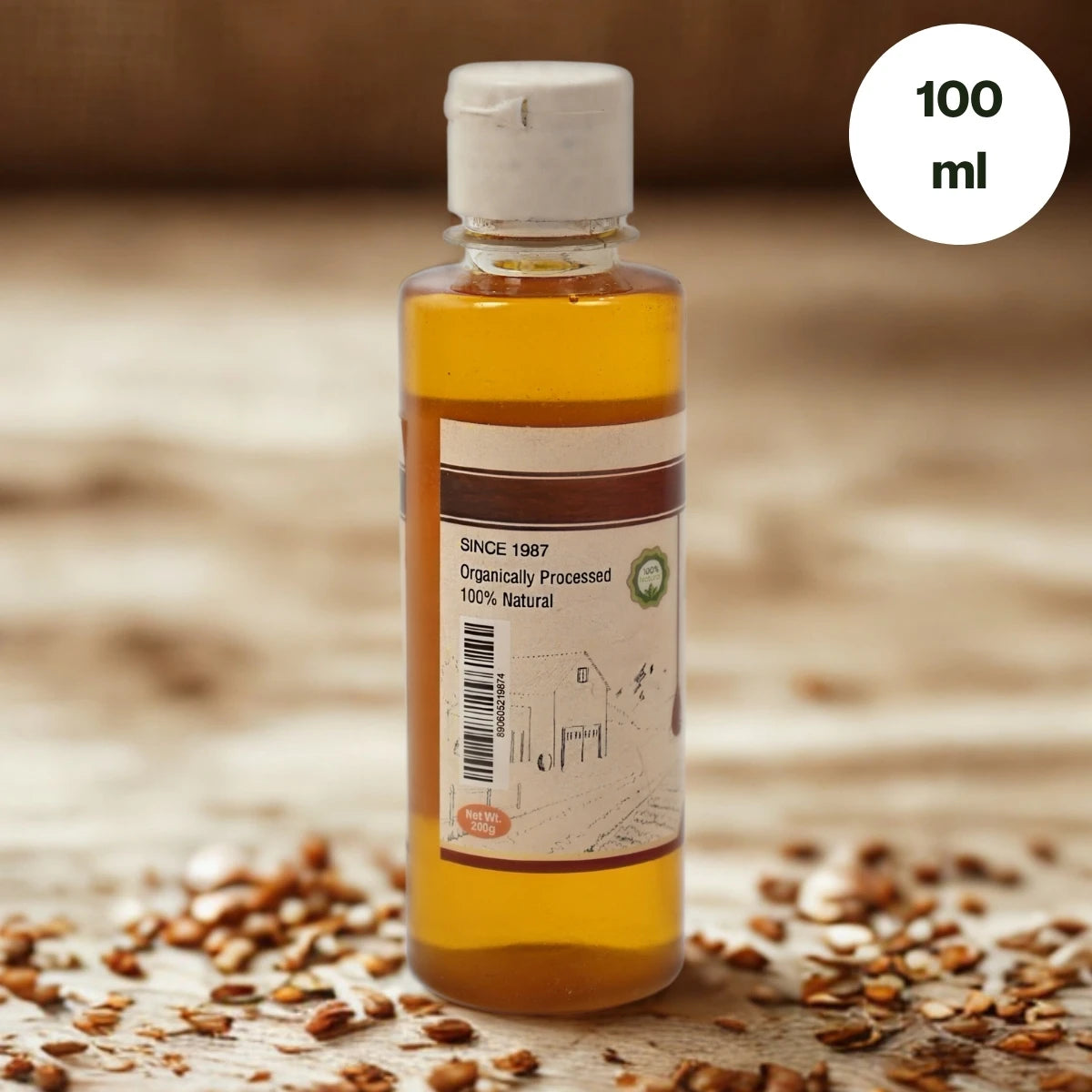 Wood Pressed Flaxseed Oil