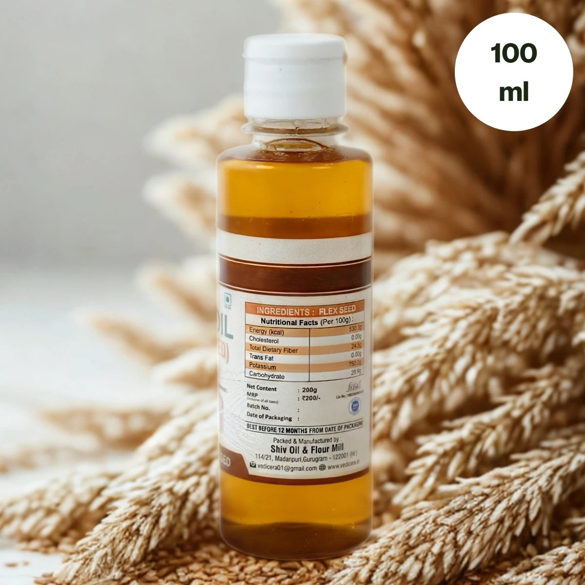 Wood Pressed Flaxseed Oil