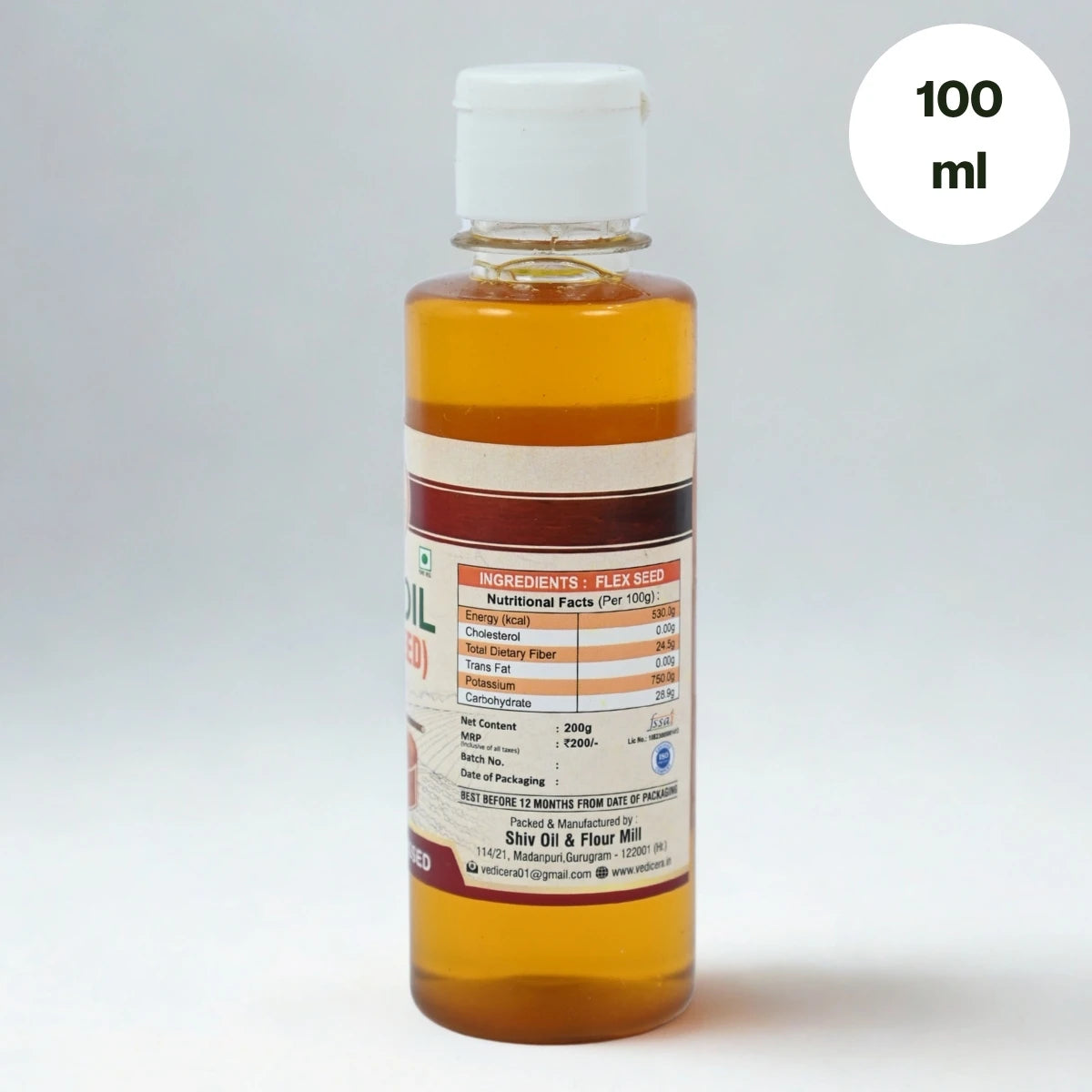 Wood Pressed Flaxseed Oil