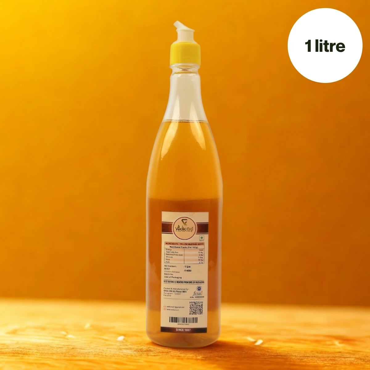 Wood Pressed Yellow Mustard Oil