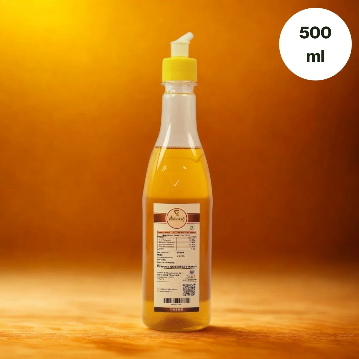 Wood Pressed Yellow Mustard Oil